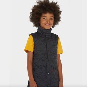 Barbour Boys Liddesdale Gilet Vest, Navy, Quilted, Size XL 12/13 NWT New w Tags